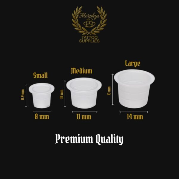 cups sizes standard Morphys Tattoo Supplies