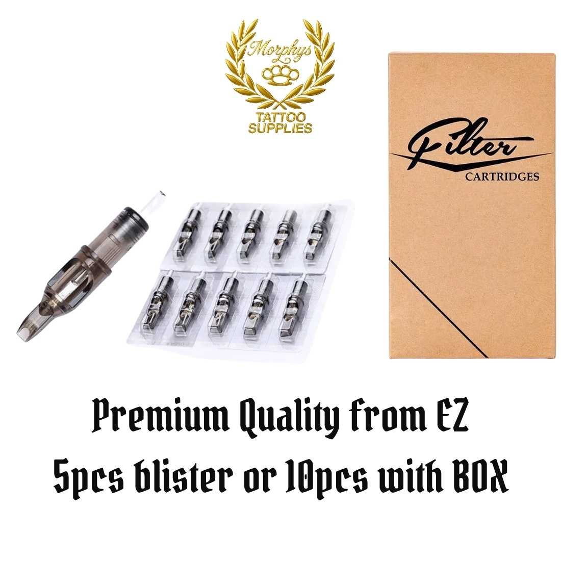 Cartridge ‘Filter’ from EZ – 5pcs or 10pcs with Box | Professional Tattoo Needle Cartridges ok