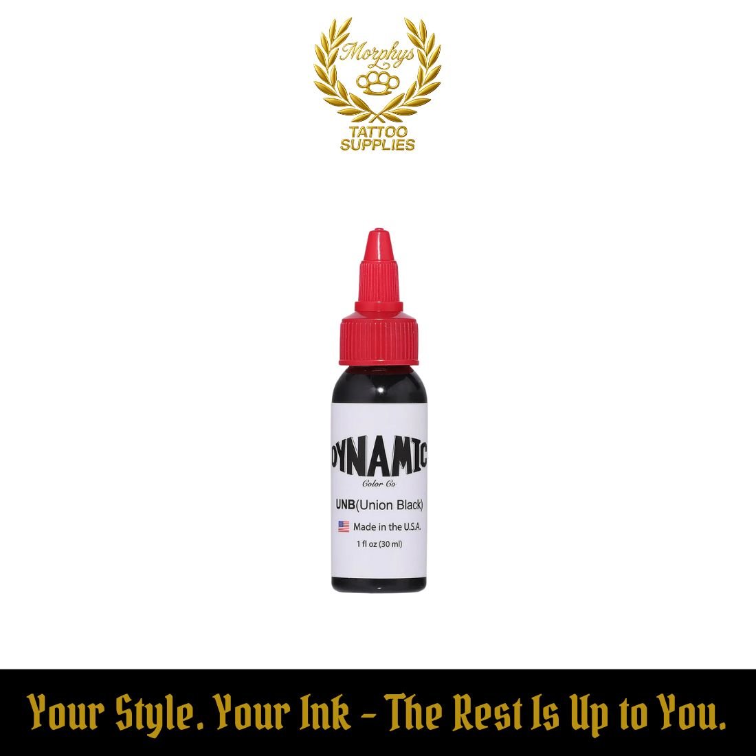 Dynamic Union Black Tattoo Ink (UNB) – 1oz (30ml)