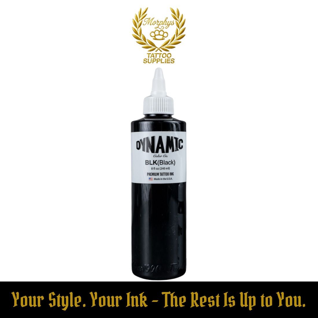 Dynamic Ink Black Tattoo (BLK) – 240ml (8 oz)