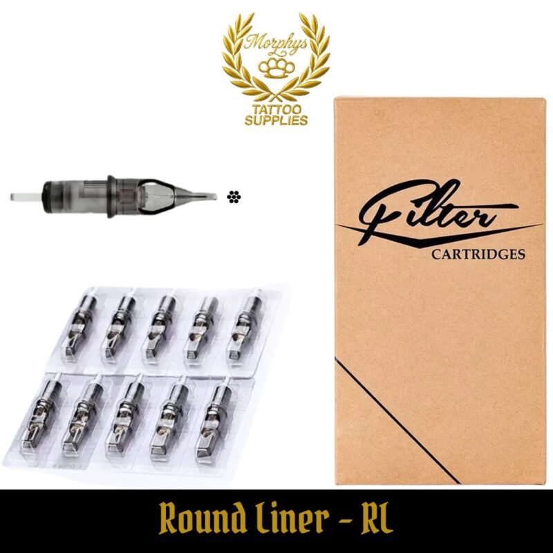 Cartridge 'Filter' from EZ - 5pcs or 10pcs with Box | Professional Tattoo Needle Cartridges - Round Liner - morphys tattoo supplies